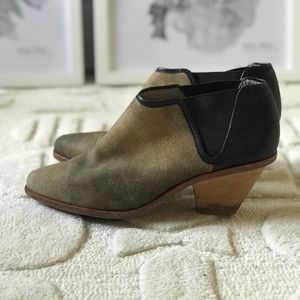 Matt Bernson leather and suede ankle booties